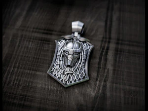 인쇄 및 CNC 용 프레데터 펜던트 3D 프린트 모델