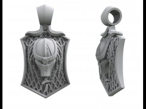 predator pendant for printing and cnc 3D Print Model