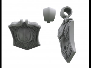 predator pendant for printing and cnc 3D 프린트 모델