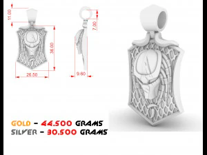 predator pendant for printing and cnc 3D Print Model