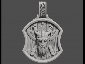 pendant warrior with axes 3D Baskı Modeli