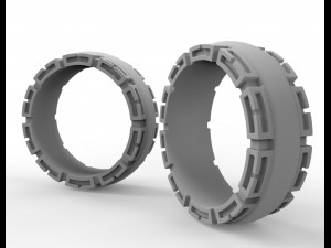 silver ring with patterns on the sides Modelo de Impressão 3D