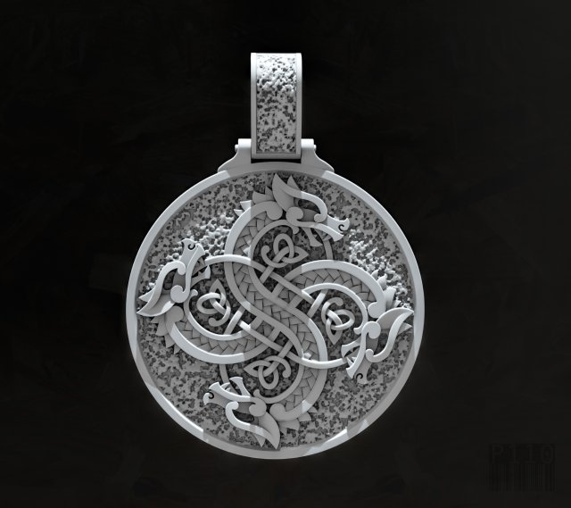 viking fylfot swastika 3D-printmodel .c4d .max .obj .3ds .fbx .stl .blend 