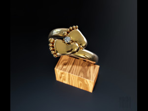 baby foot ring Model Cetak 3D