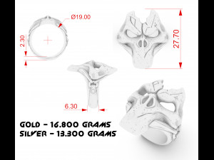 silver ring dark siders Model Cetak 3D