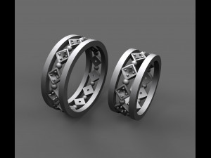 diamond engagement rings 3D Принт Модель