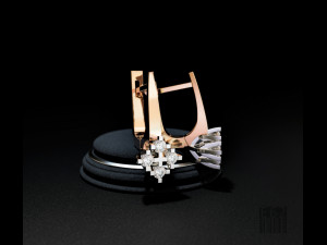 diamond earrings  3D Print Model