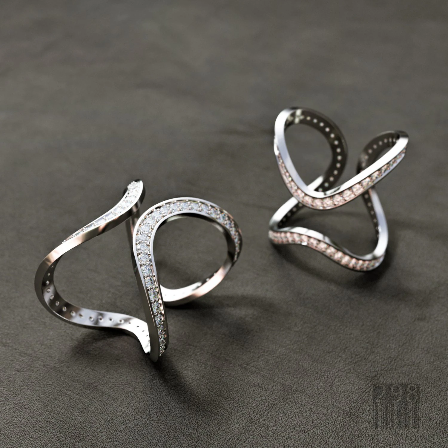 women diamond ring 3D Print Model .c4d .max .obj .3ds .fbx .stl .blend