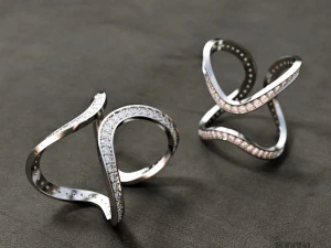 women diamond ring 3D Print Model