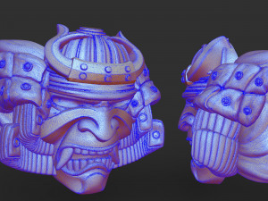 silver samurai ring 3D प्रिंट मॉडल