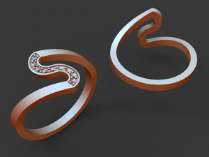 women diamond ring 3D Print Model