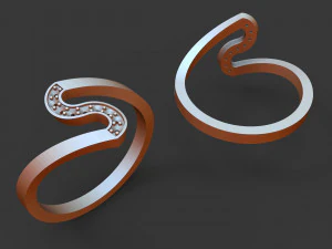 women diamond ring 3D Print Model