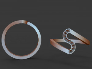 women diamond ring 3D Print Model