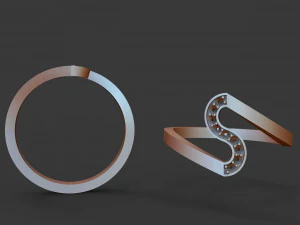 women diamond ring 3D Print Model