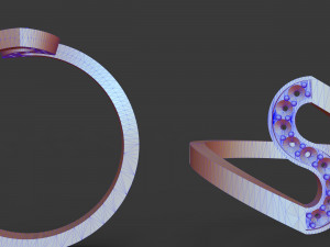 women diamond ring 3D Print Model