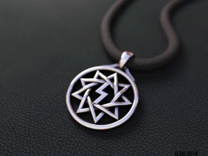 серебряный кулон со звездой в Англии 3D Принт Модель