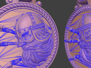 pendant warrior viking 3D Print Model