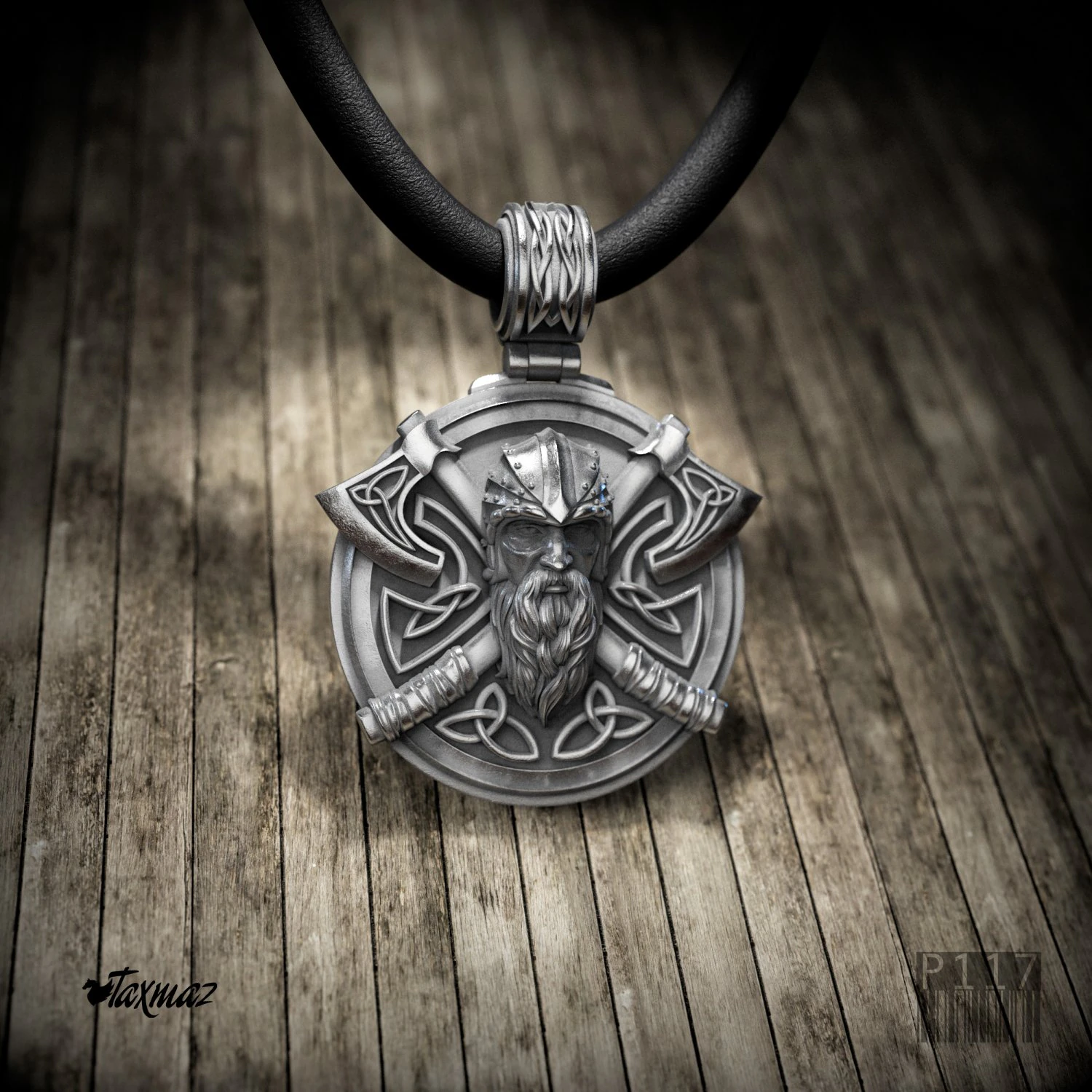 pendant warrior with axes 3D Print Model .c4d .max .obj .3ds .fbx .stl .blend 