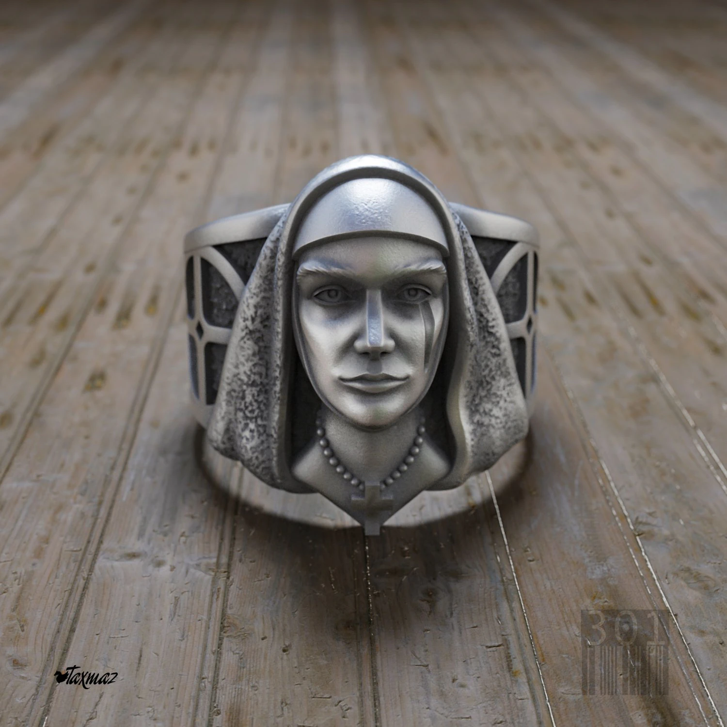 of a ring nun 3D Print Model .c4d .max .obj .3ds .fbx .stl .blend 