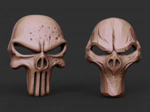 skull for printing and cnc 3D Model
