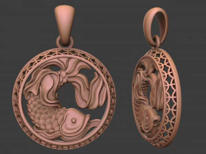 pisces zodiac sign 3D Print Model