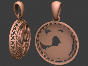 pisces zodiac sign Modello di stampa 3D