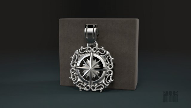 pendant wind rose 3D प्रिंट मॉडल .c4d .max .obj .3ds .fbx .stl .blend 