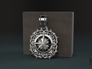 pendant wind rose 3Dプリントモデル