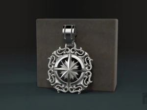 pendant wind rose 3D Print Model