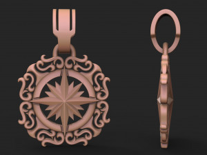 pendant wind rose 3D प्रिंट मॉडल