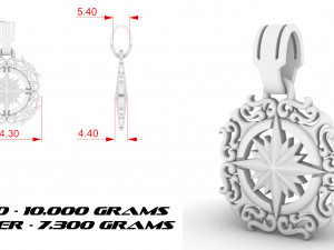 pendant wind rose 3D प्रिंट मॉडल