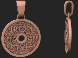 pendant iron style 3D Print Model