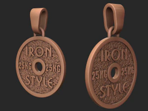 pendant iron style 3D Print Model