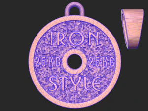 pendant iron style 3D Print Model