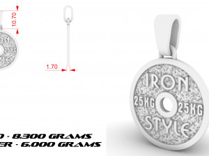 pendant iron style Modèles 3D en vedette
