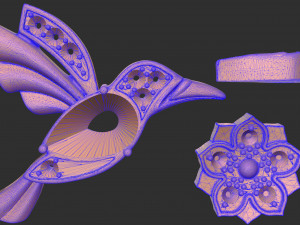 insert for decoration hummingbird Modelo de impresión 3D