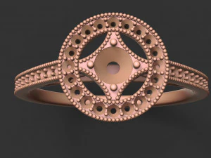elegant women diamond ring 3D Print Model
