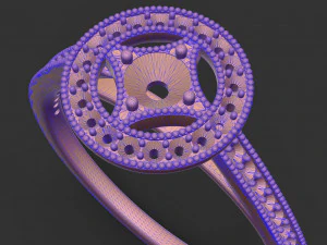elegant women diamond ring 3D Print Model