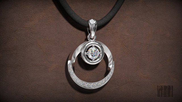 pendant with stones Modelo de Impressão 3D .c4d .max .obj .3ds .fbx .stl .blend 