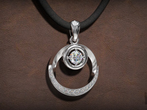 pendant with stones 3D Print Model