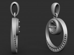 pendant with stones Modelo de Impressão 3D