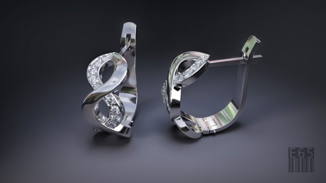 earrings for 3d printing 3D 프린트 모델 .c4d .max .obj .3ds .fbx .stl .blend 