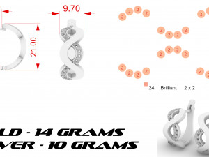 earrings for 3d printing 3D 프린트 모델