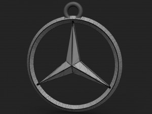 mercedes keychain Modèles 3D en vedette