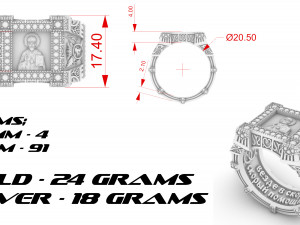 ring st nicholas 3D Принт Модель