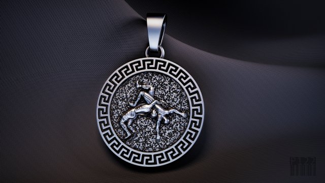 printable pendant sport fight 3D Принт Модель .c4d .max .obj .3ds .fbx .stl .blend 