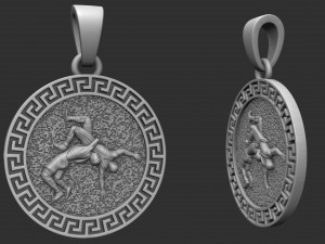 printable pendant sport fight 3D Принт Модель