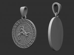 printable pendant sport fight 3D Принт Модель