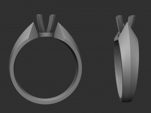diamond ring Modèles 3D en vedette