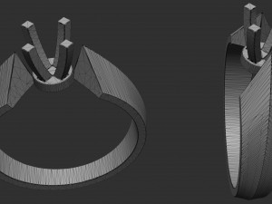 diamond ring Modèles 3D en vedette